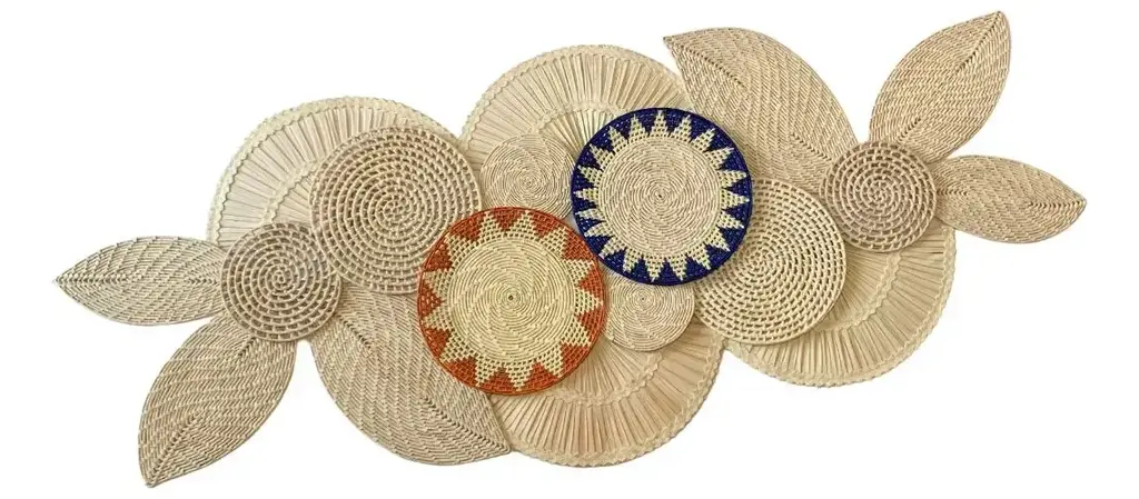 Cestaria de Parede Decorativa Boho Havaí 4