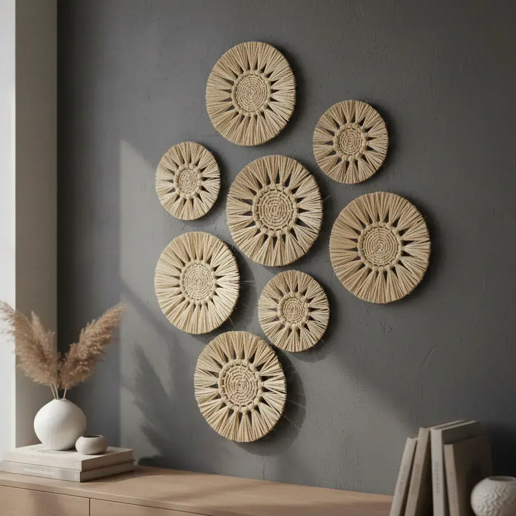 Decoração Painel de Parede Mandalinhas 8 peças 3