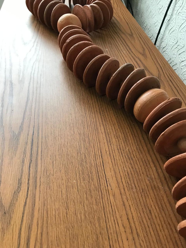 Colar de Mesa Decorativo Cerâmica Design 130 cm 4