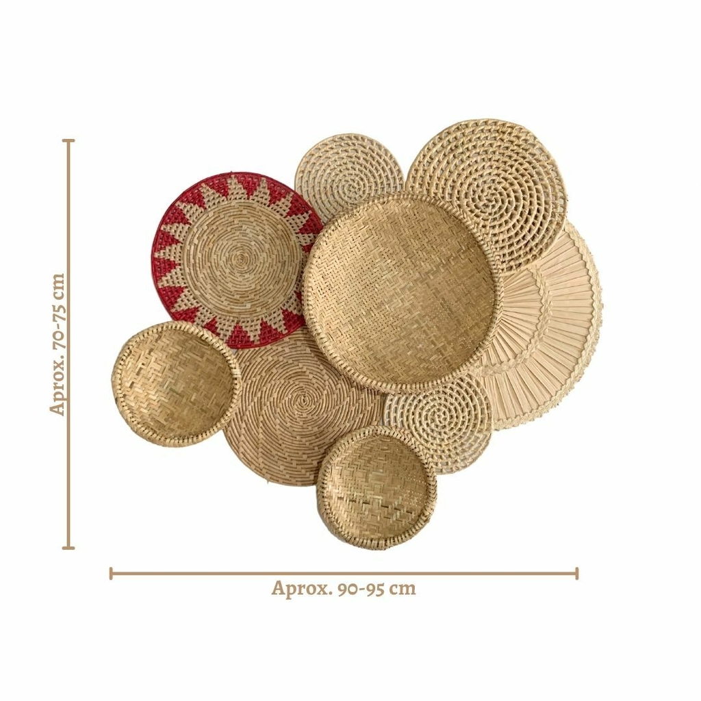 Cestaria De Parede De Palha Decoração Indígena Pacunamã 17