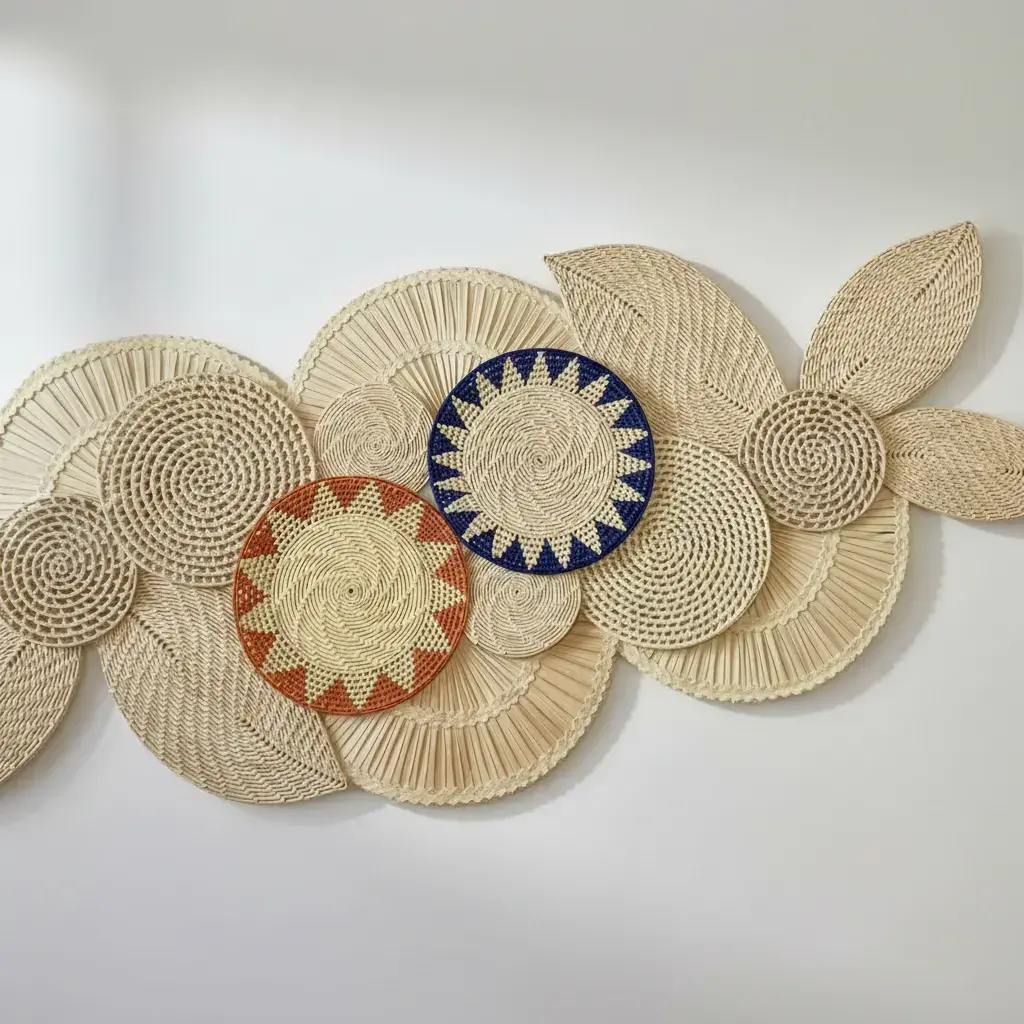 Cestaria de Parede Decorativa Boho Havaí 5